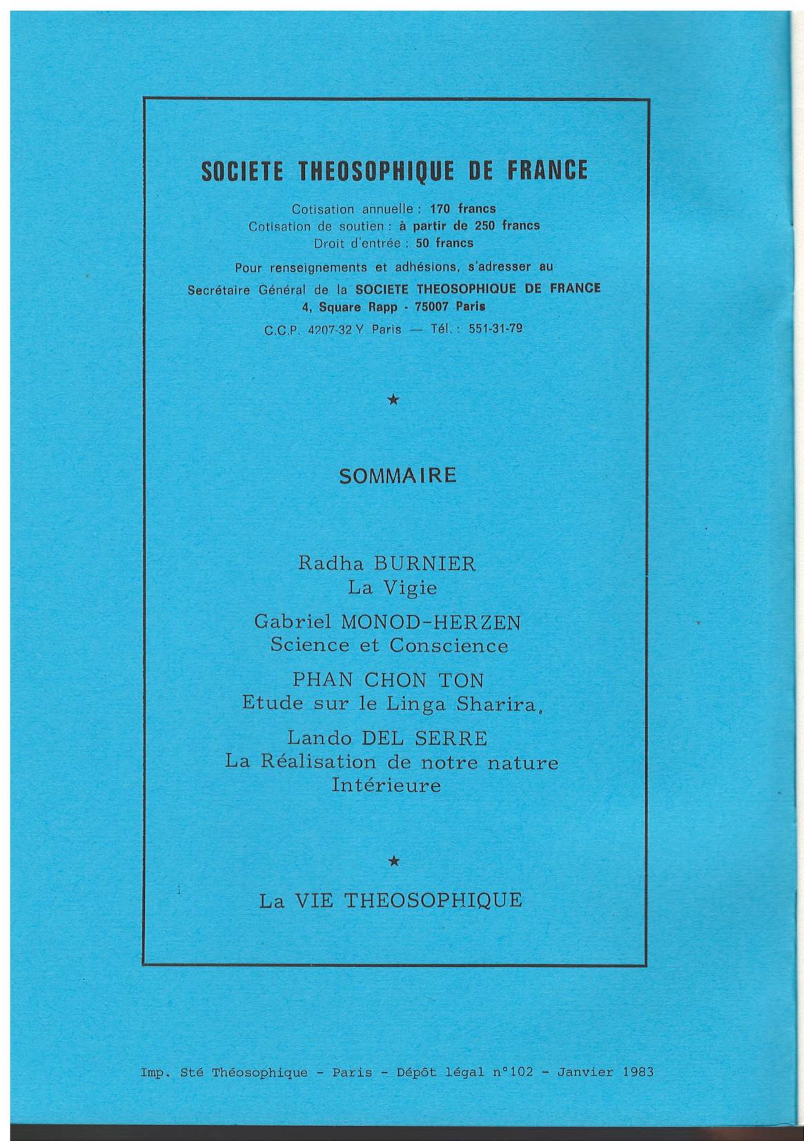 Le Lotus Bleu 1983/02