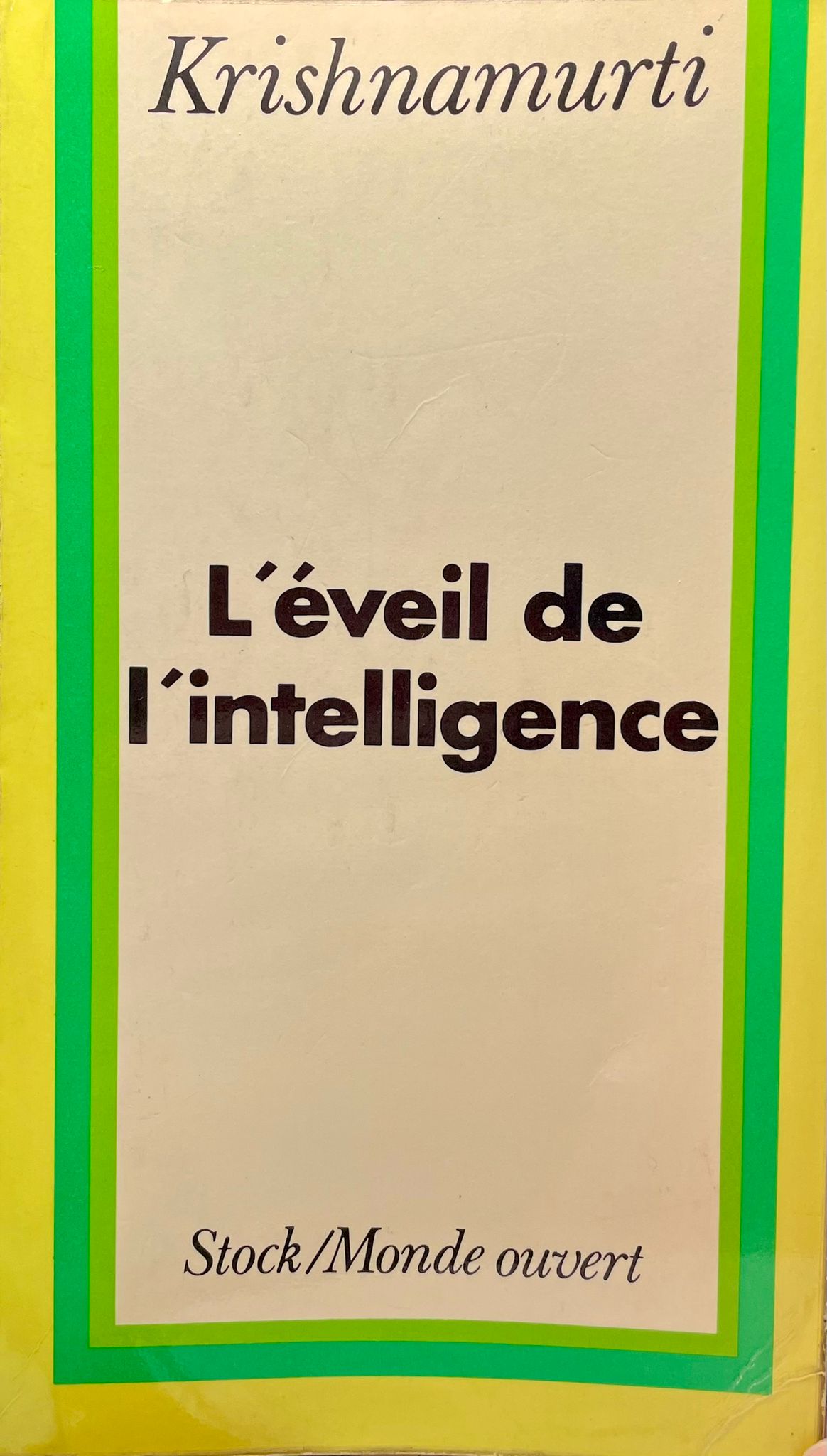 Occasion - L'Éveil de l'Intelligence