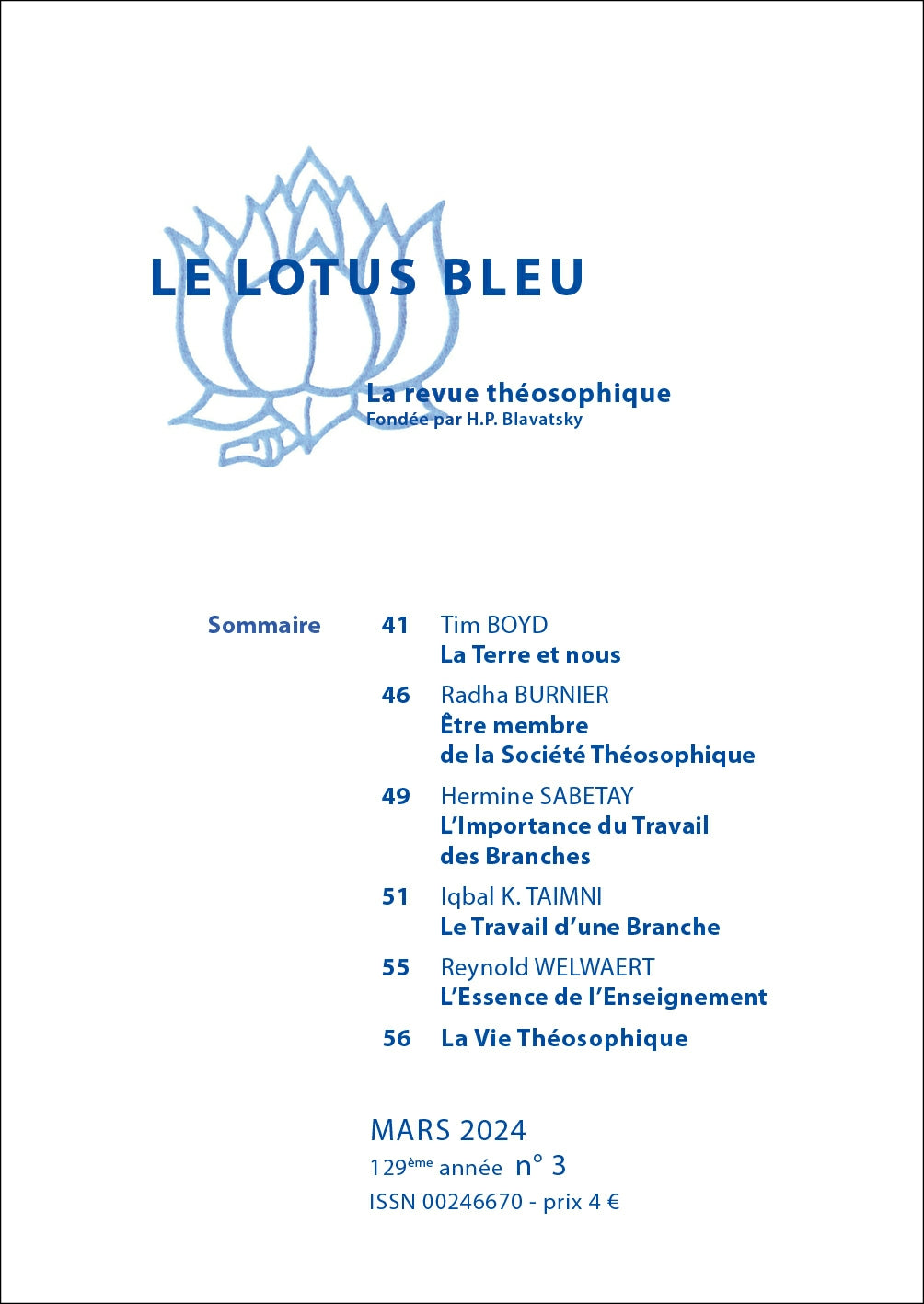 Le Lotus Bleu 2024/3