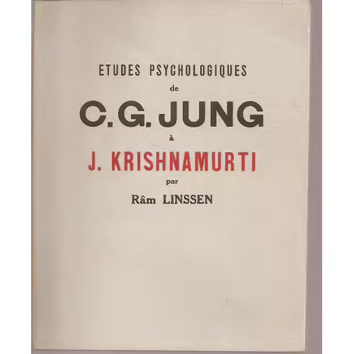 Occasion - Études Psychologiques de C. G. Jung à J. Krishnamurti