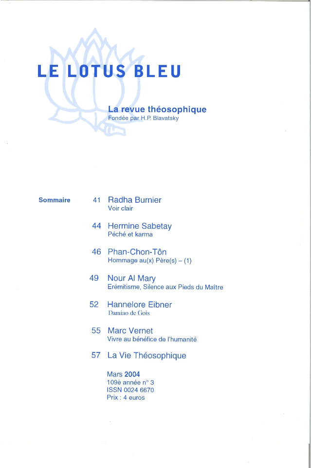 Le Lotus Bleu 2004/03