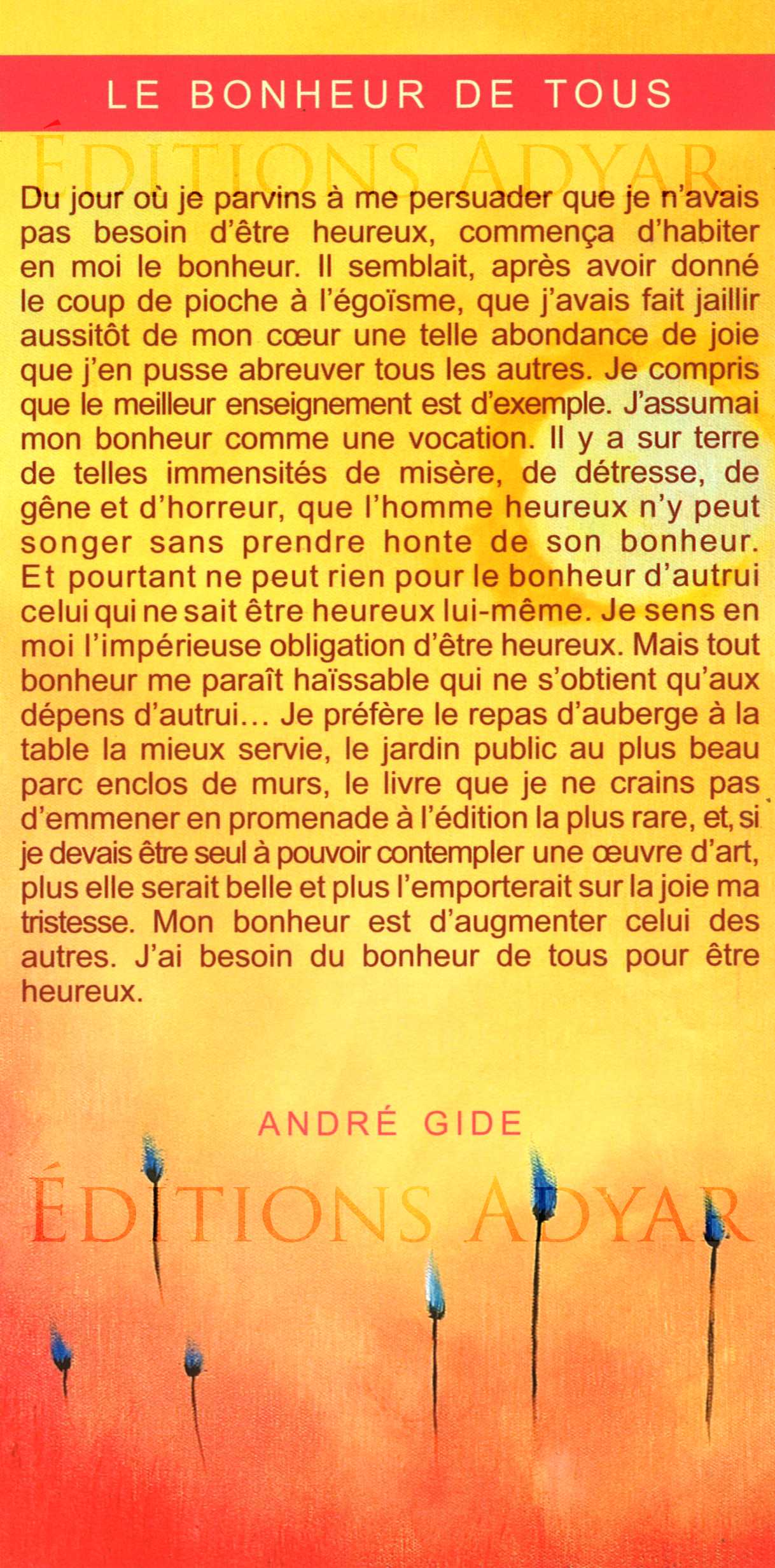 Carte de vœux « Le bonheur de tous »