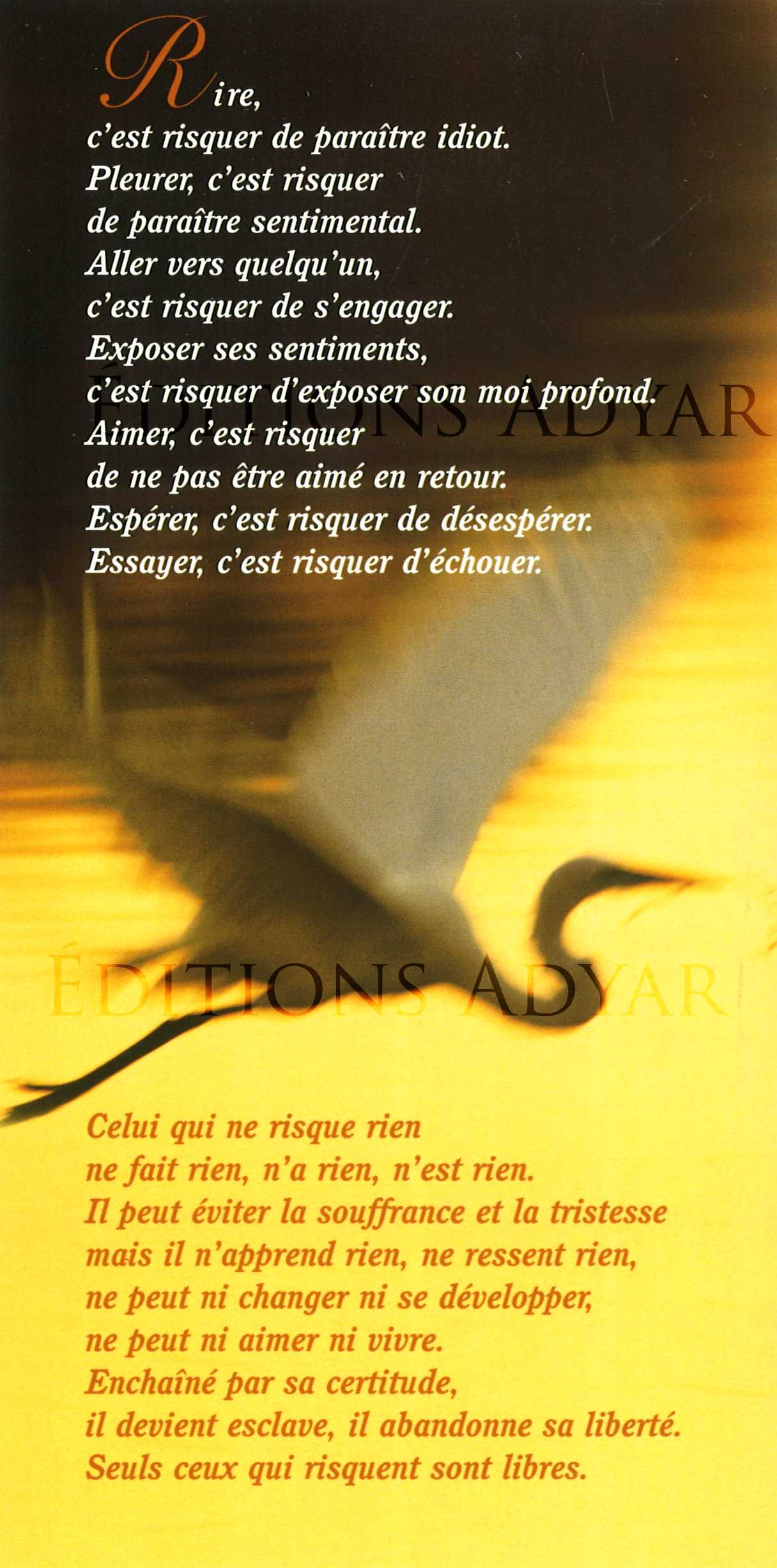 Carte de vœux « Risquer »