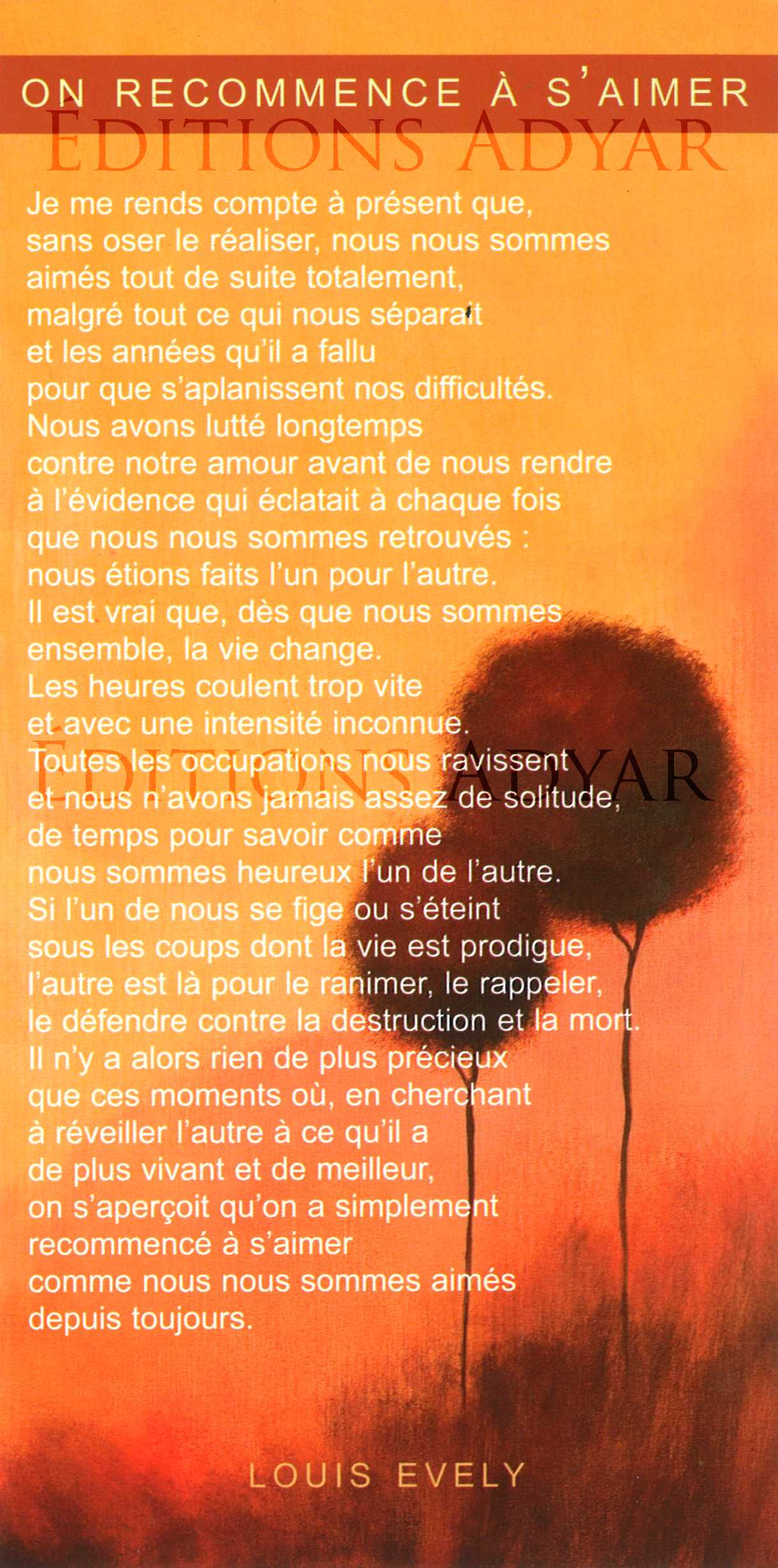 Carte de vœux « S'aimer »