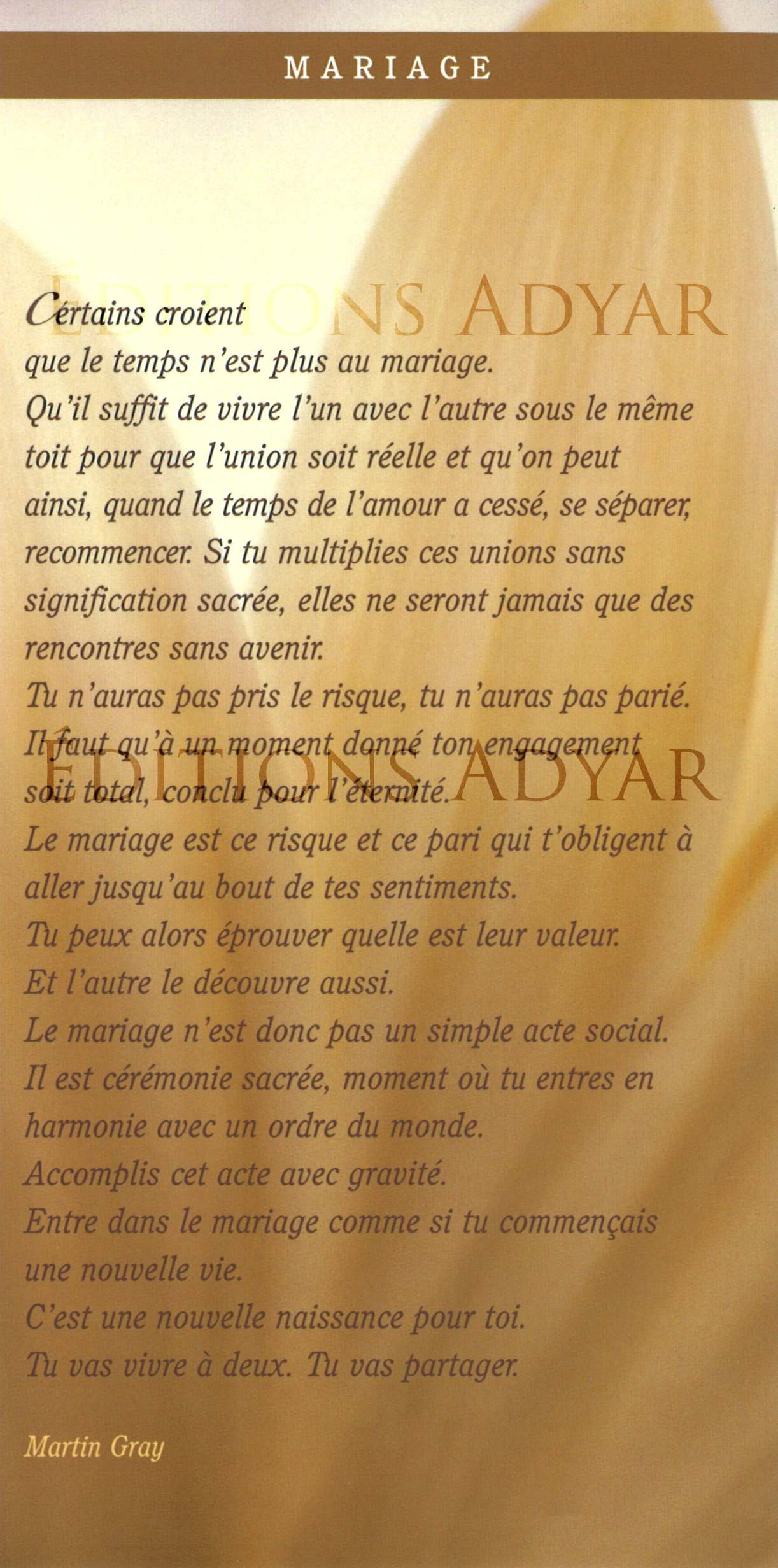 Carte de vœux « Mariage »