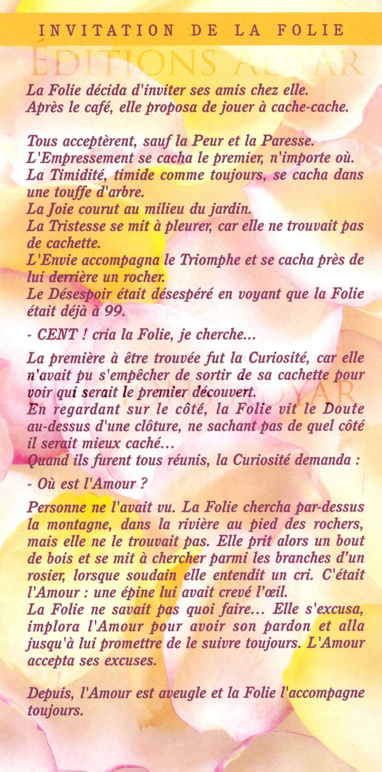 Carte de vœux « Folie »