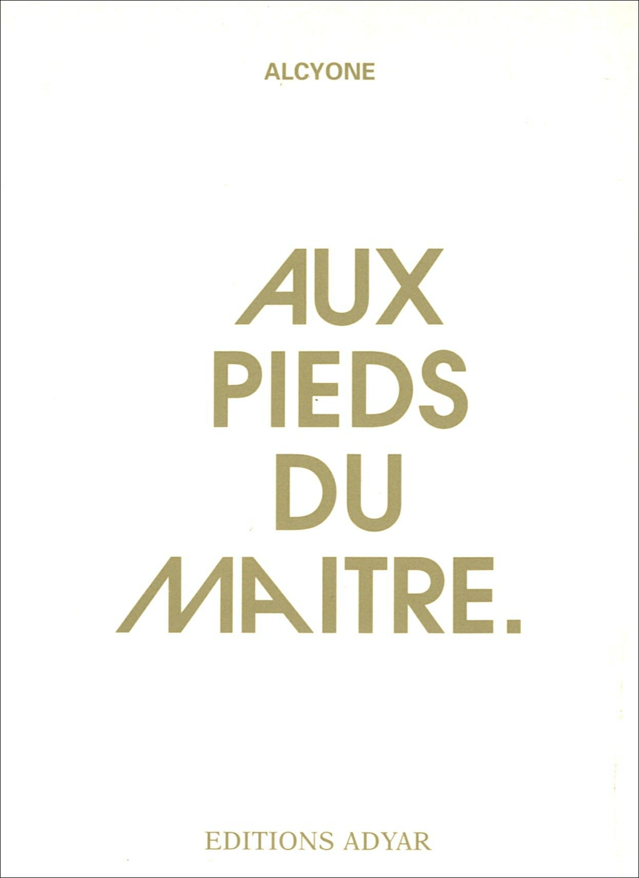 Occasion - Aux Pieds du Maître