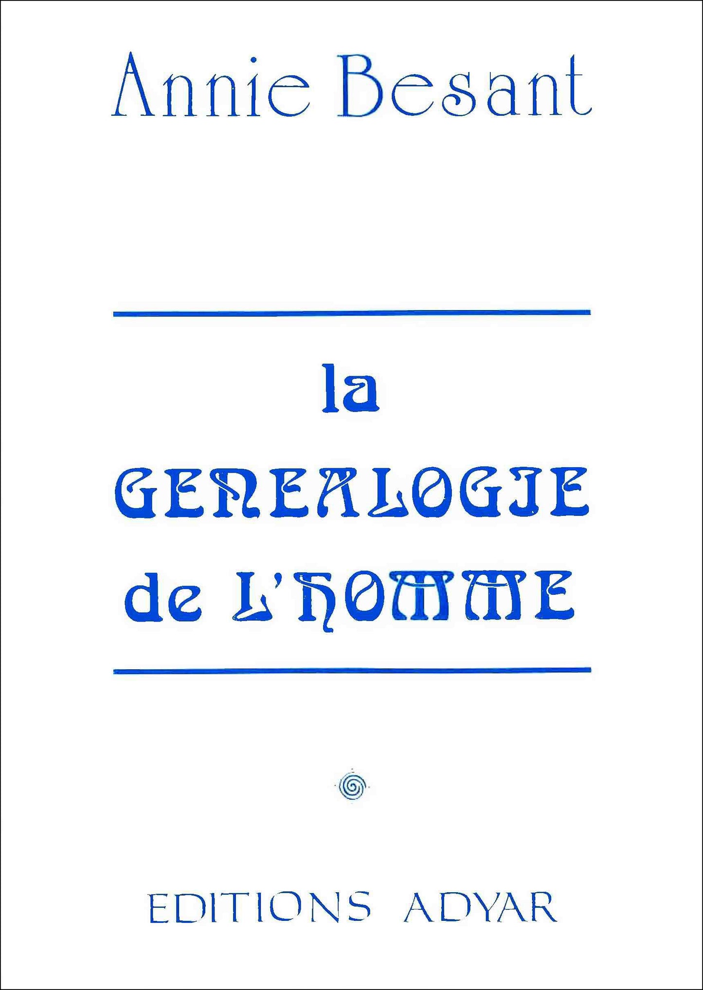 La Généalogie de l’Homme