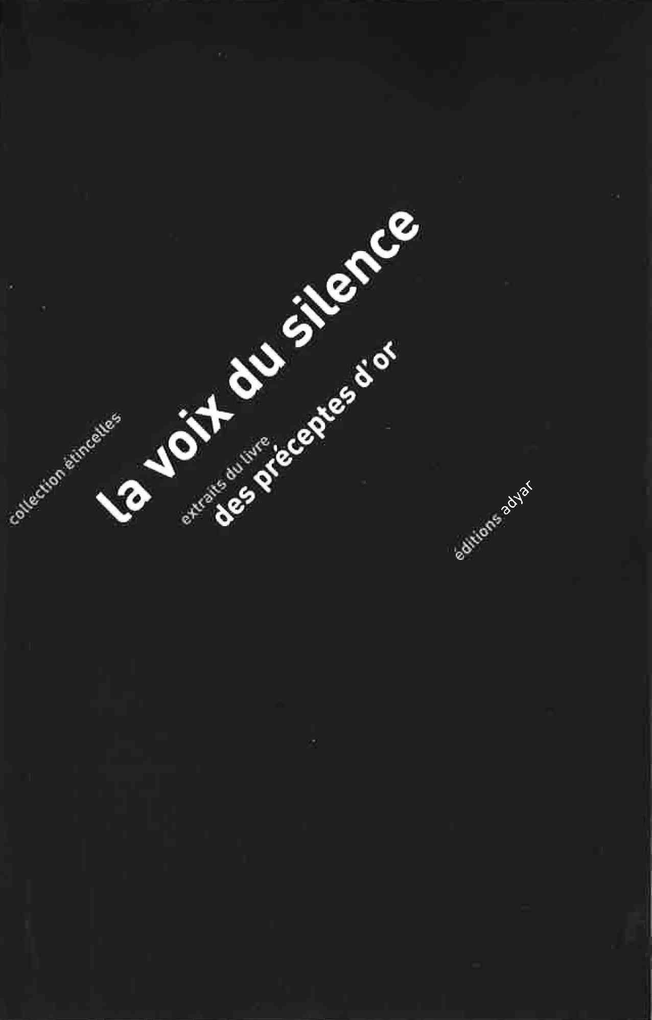 Occasion - La Voix du Silence