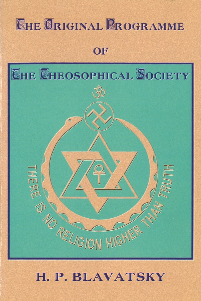The Original Programme of the Theosophical Society