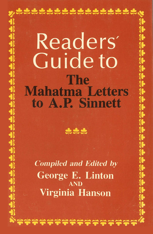 Readers' Guide to the Mahatma Letters