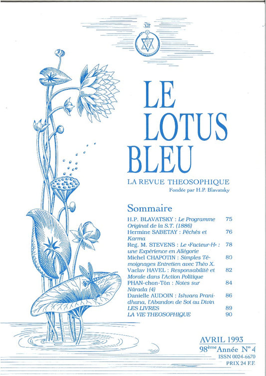 Le Lotus Bleu 1993/04