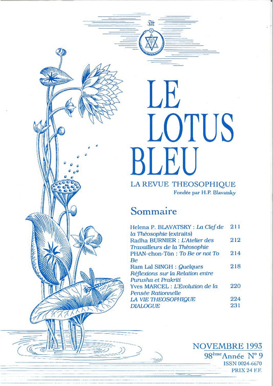 Le Lotus Bleu 1993/09