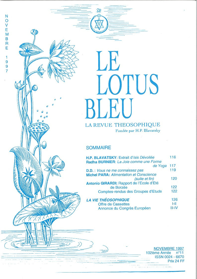 Le Lotus Bleu 1997/11