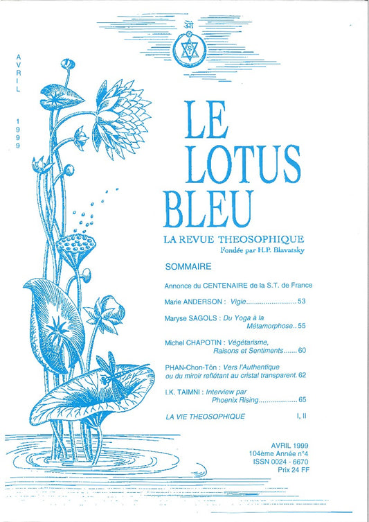 Le Lotus Bleu 1999/04