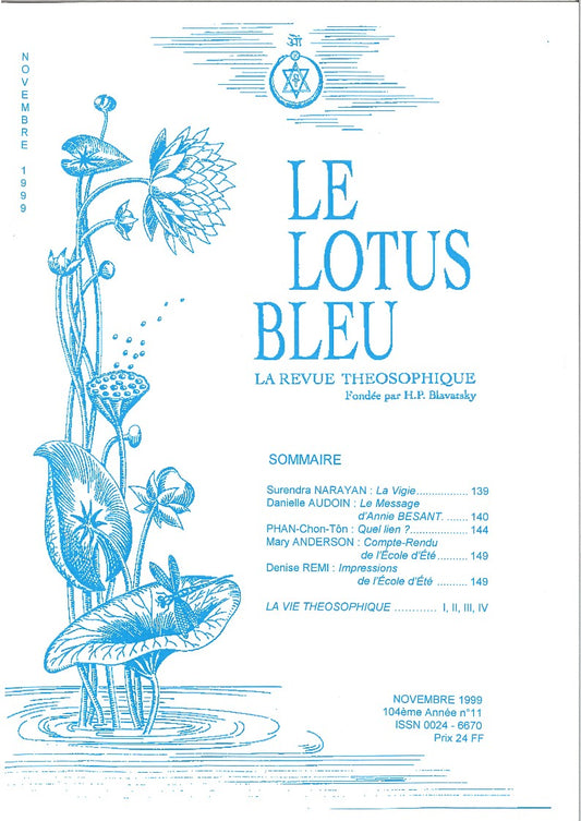 Le Lotus Bleu 1999/11