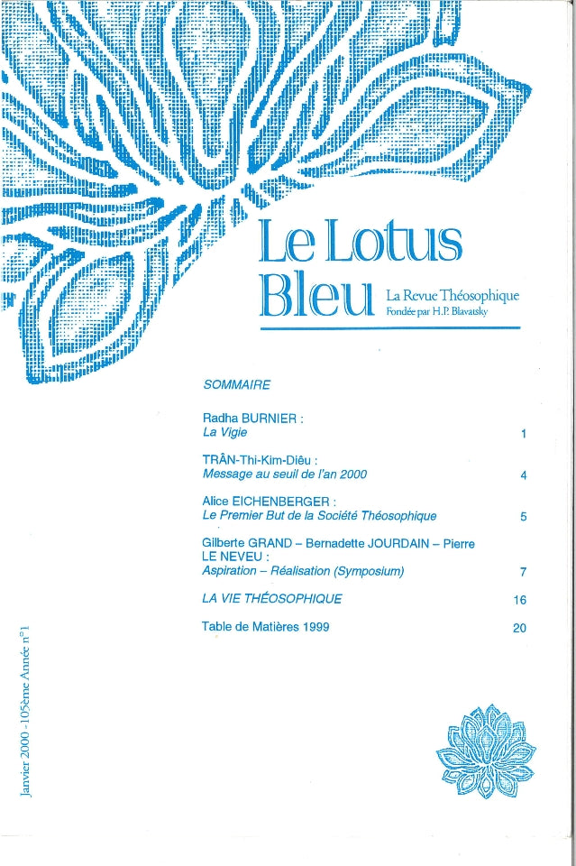 Le Lotus Bleu 2000/01