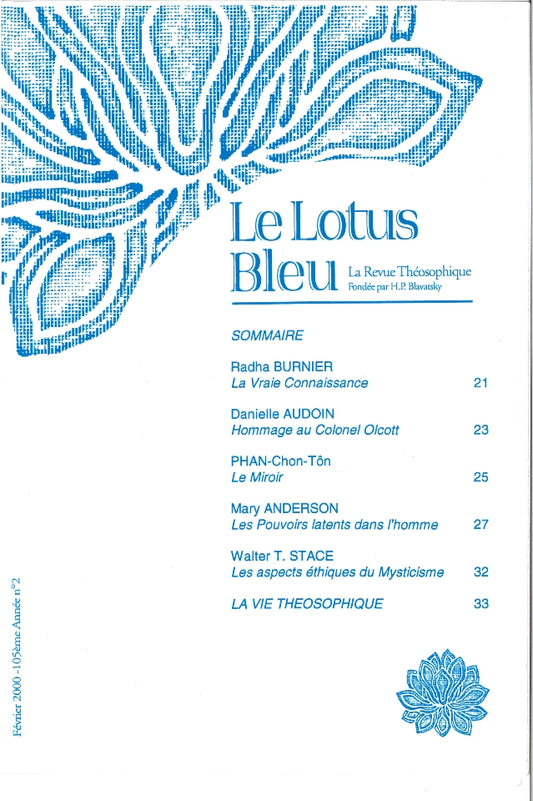 Le Lotus Bleu 2000/02