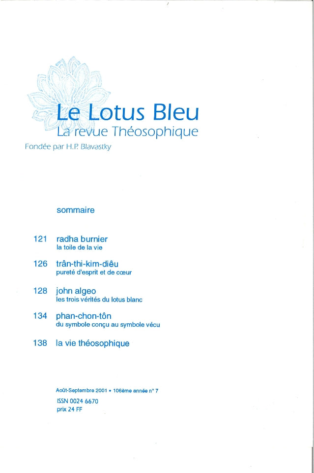 Le Lotus Bleu 2001/07