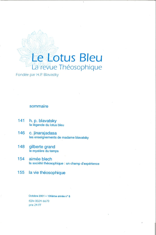 Le Lotus Bleu 2001/08
