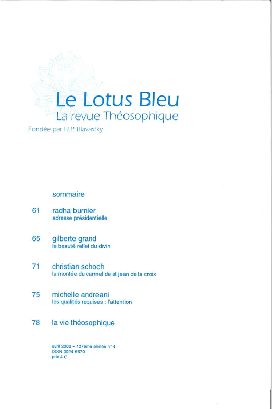 Le Lotus Bleu 2002/04