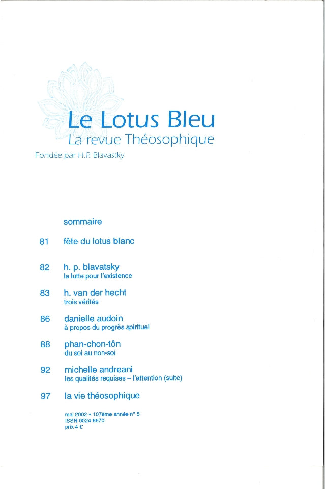 Le Lotus Bleu 2002/05