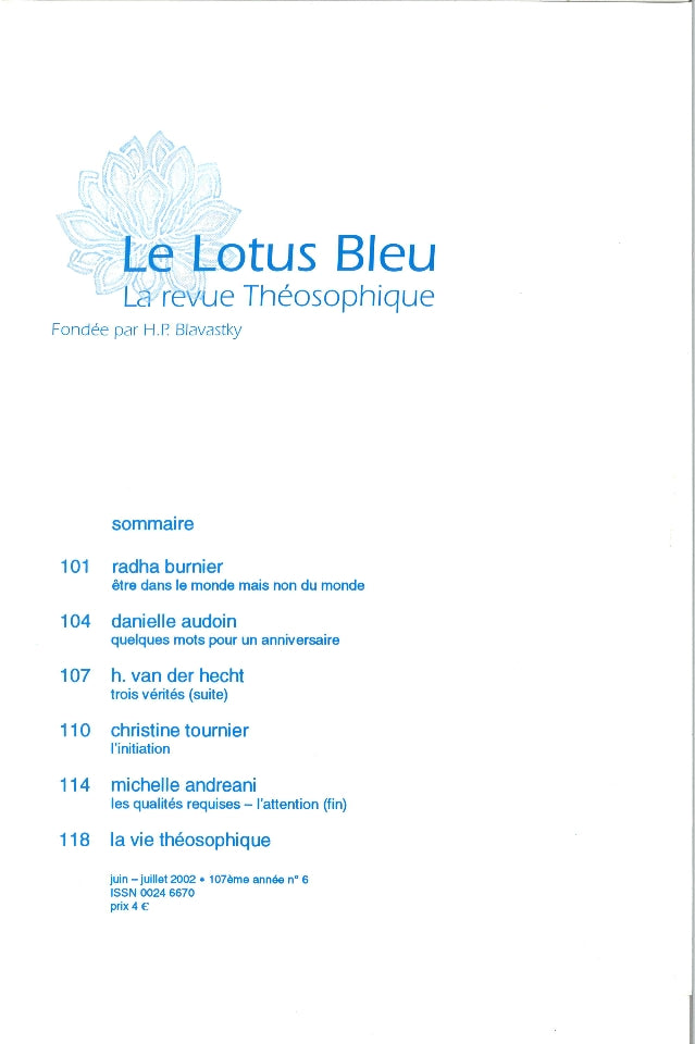 Le Lotus Bleu 2002/06