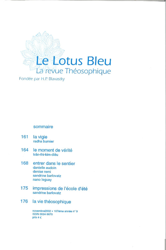 Le Lotus Bleu 2002/09