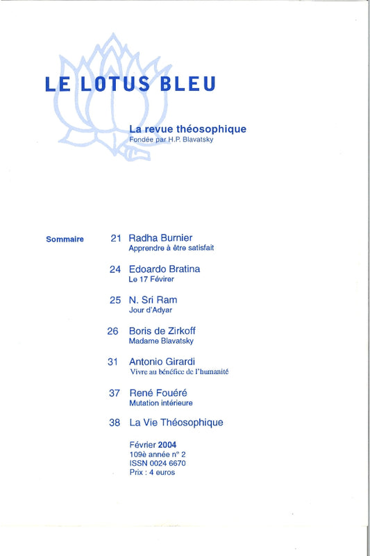 Le Lotus Bleu 2004/02