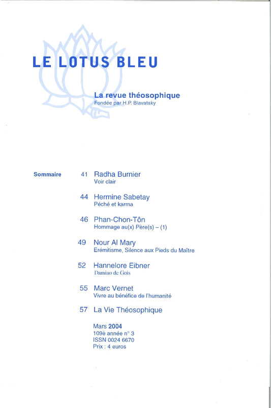 Le Lotus Bleu 2004/03