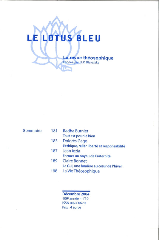 Le Lotus Bleu 2004/10