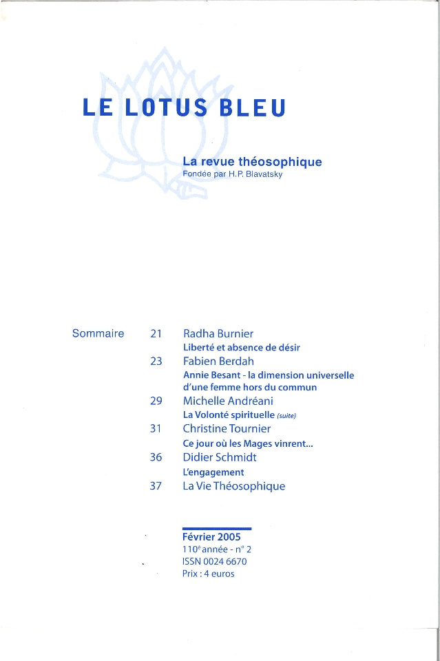 Le Lotus Bleu 2005/02