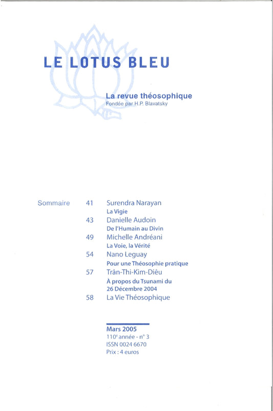 Le Lotus Bleu 2005/03