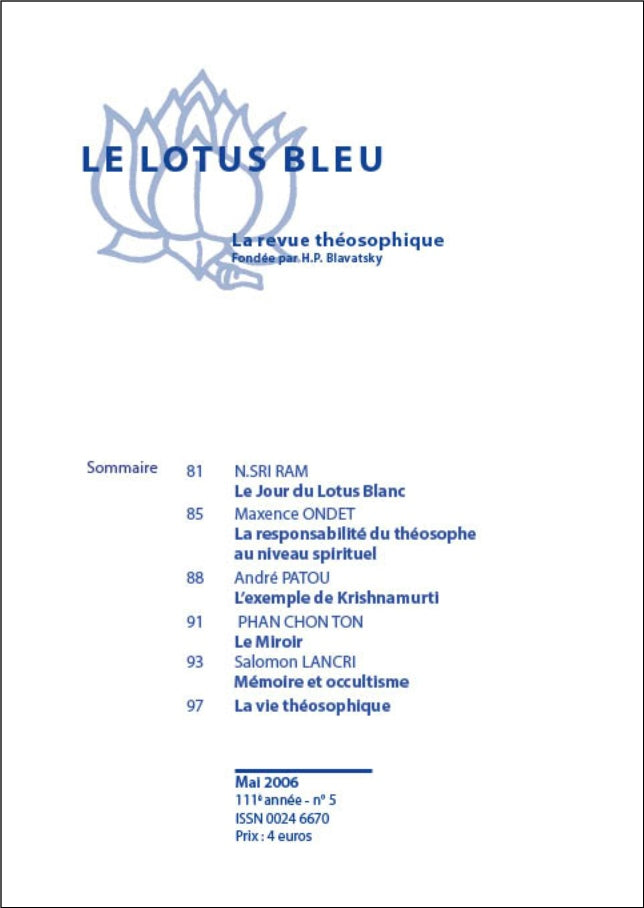 Le Lotus Bleu 2006/05