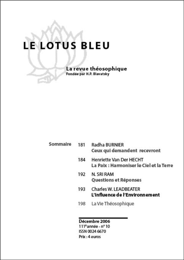 Le Lotus Bleu 2006/10