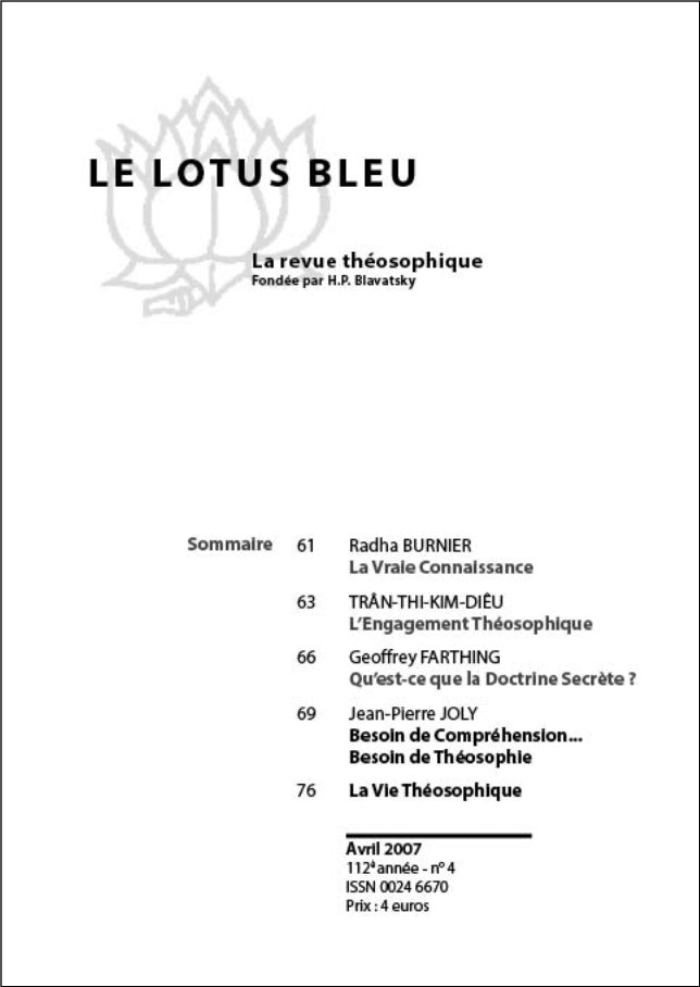 Le Lotus Bleu 2007/04