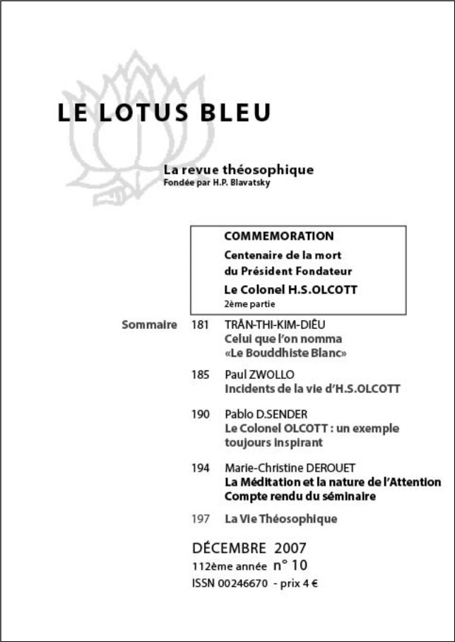 Le Lotus Bleu 2007/10