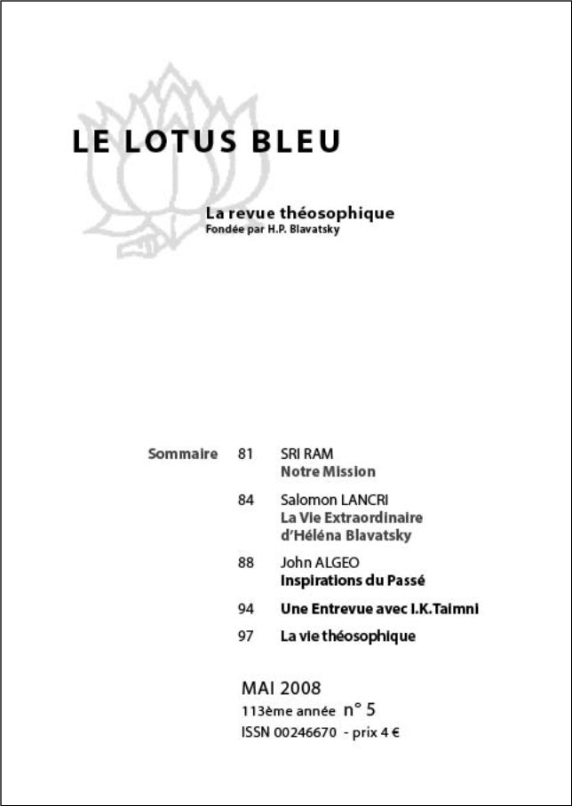 Le Lotus Bleu 2008/05