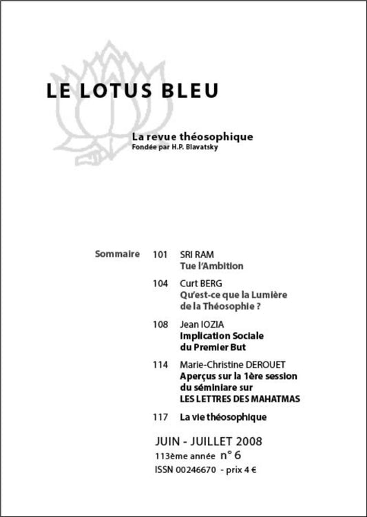 Le Lotus Bleu 2008/06