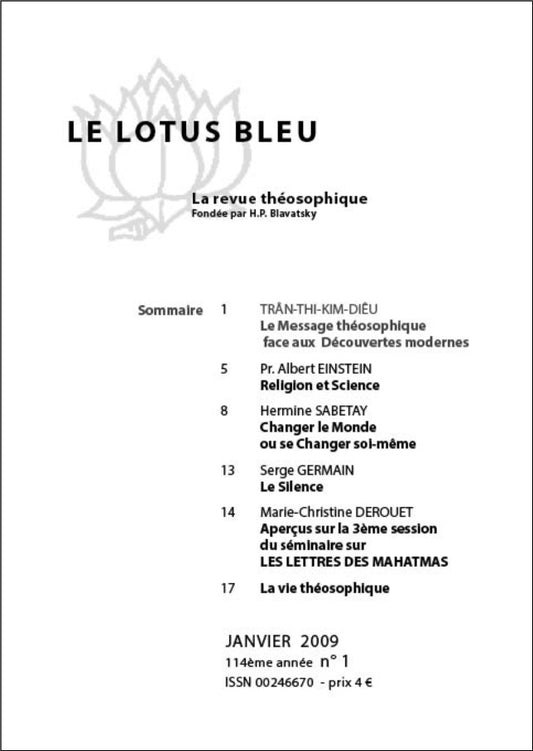 Le Lotus Bleu 2009/01
