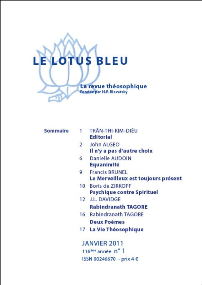 Le Lotus Bleu 2011/01