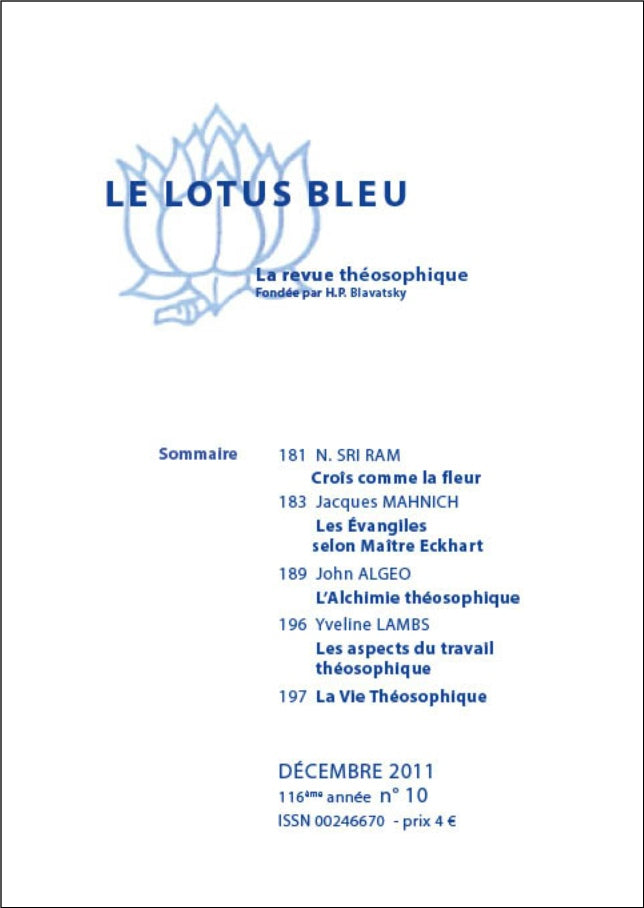 Le Lotus Bleu 2011/10