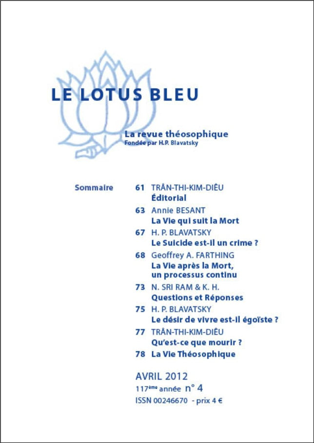 Le Lotus Bleu 2012/04