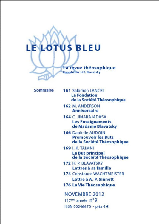Le Lotus Bleu 2012/09