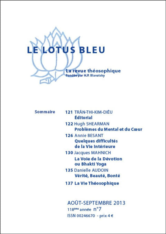 Le Lotus Bleu 2013/07