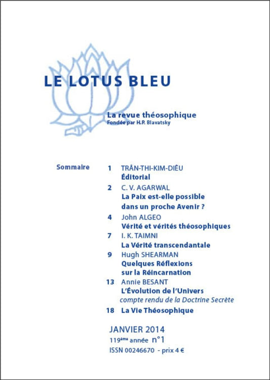 Le Lotus Bleu 2014/01