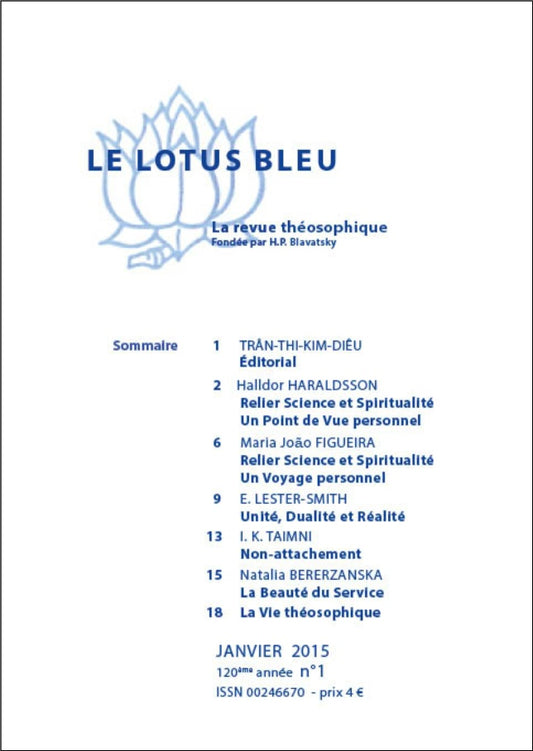 Le Lotus Bleu 2015/01