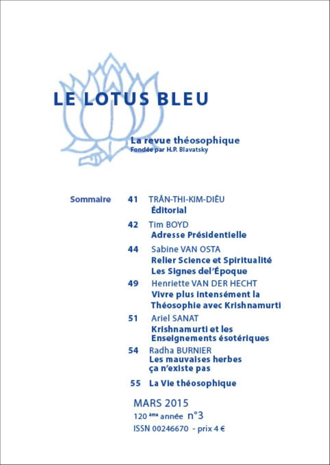 Le Lotus Bleu 2015/03