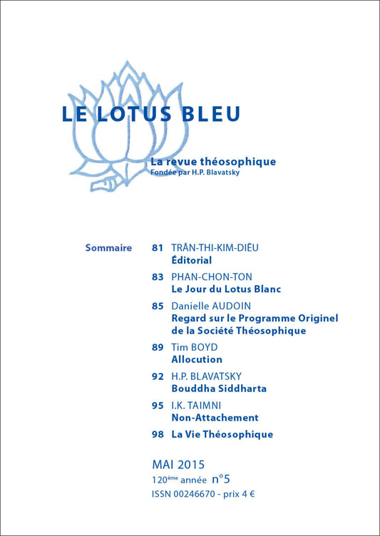 Le Lotus Bleu 2015/05