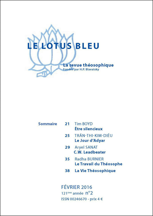 Le Lotus Bleu 2016/02